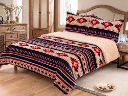 King Size 3 pc Borrego comforter set with southwest design